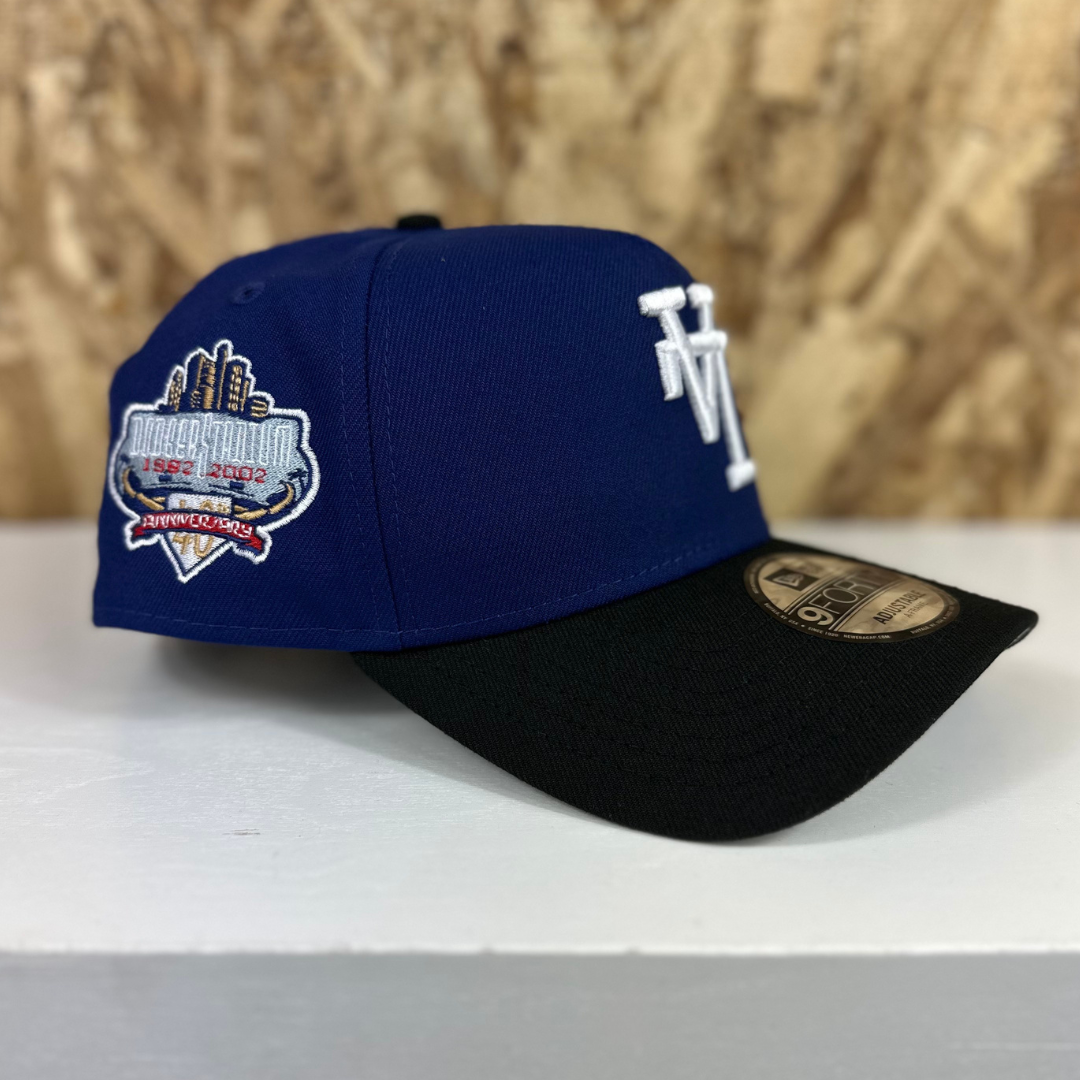 NEW ERA 9FORTY ドジャース Upside Down 反転ロゴ BG 9FORTY A-Frame MLB Upside Down ロサンゼルス・ドジャース グレー