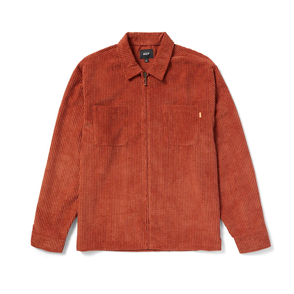 HUF Cornelius Zip Shirt - Rust