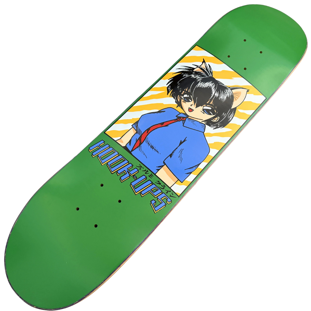 Hook-Ups 30th Anniversary Cat Girl #2 HANDSCREENED Deck - 7.5