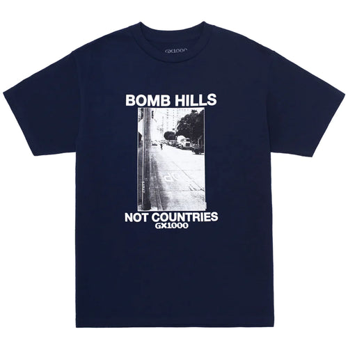 GX1000 Bomb Hills Not Countries T-Shirt - Navy