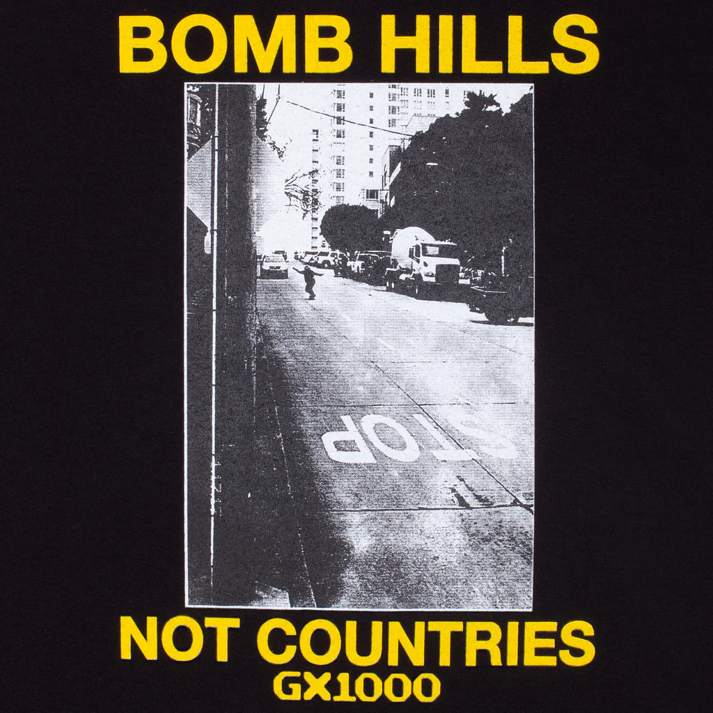 GX1000 Bomb Hills Not Countries T-Shirt - Black