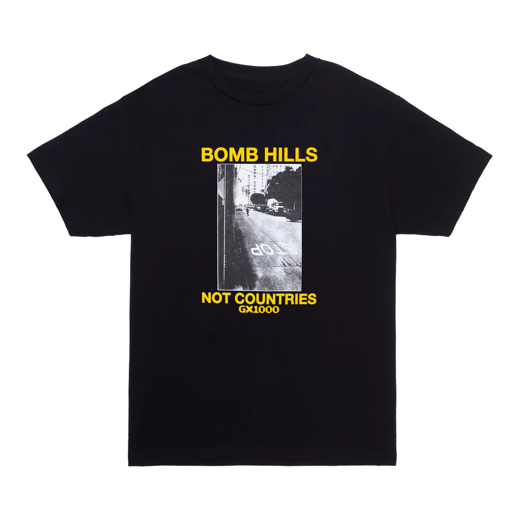 ★GX1000★ Bomb Hills Not Countries T-Shirt 関税込★ GX1000 Bomb Hills Not Countries T-Shirt - Black – Pharmacy