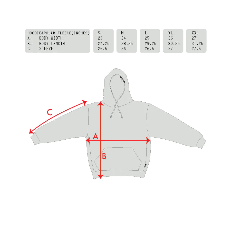 GX1000 OG Logo (On Hood) Hoodie - Black