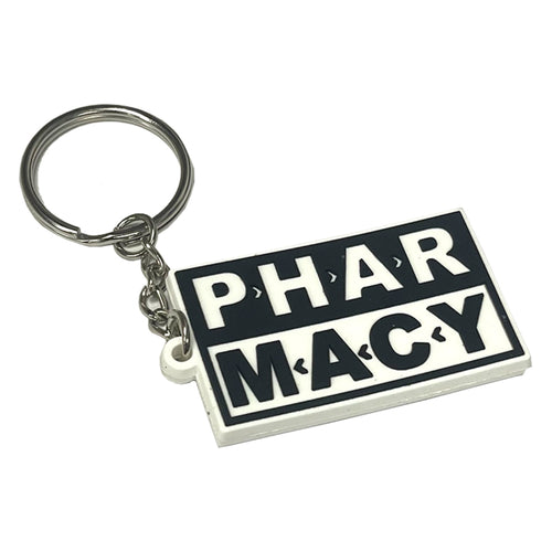 Pharmacy PopTop Rubber Keychain