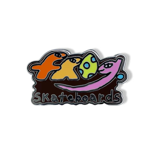 Frog Dino Logo Enamel Pin