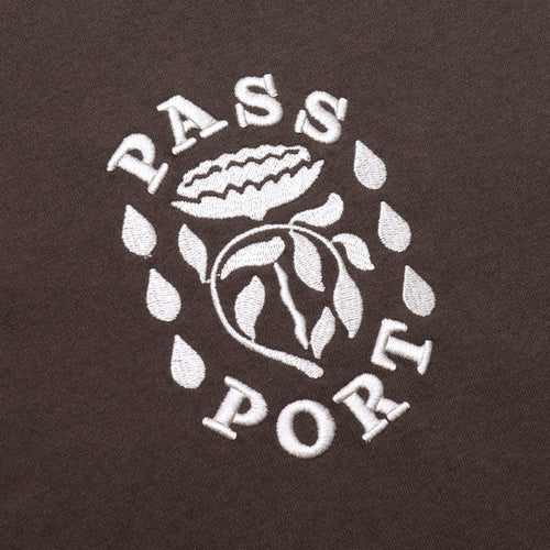 Pass~Port Fountain Embroidery Tee (Bark)