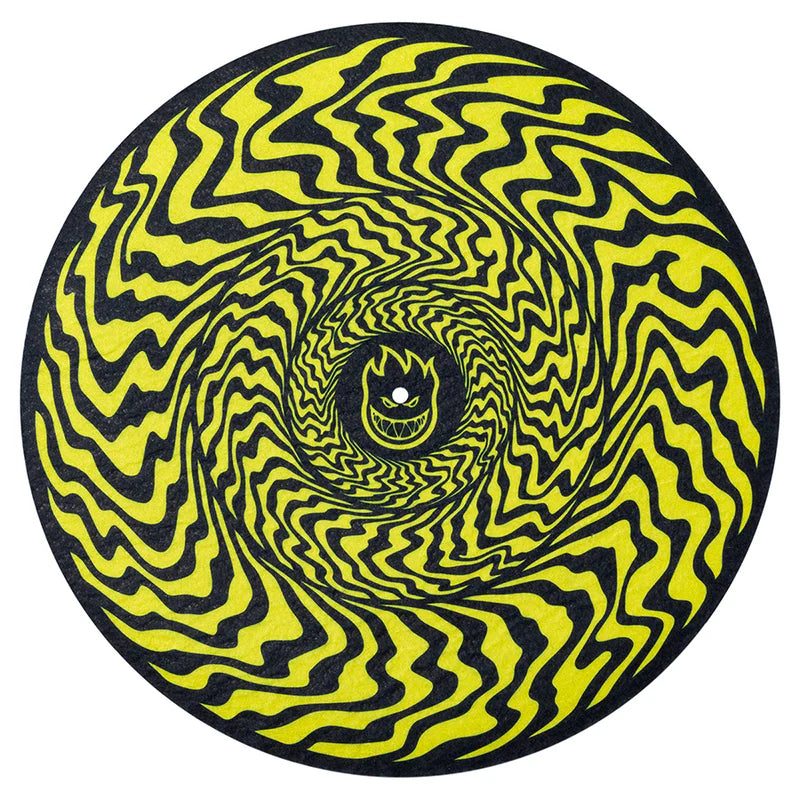 Spitfire Swirled Classic Slipmat (Yellow/Black)