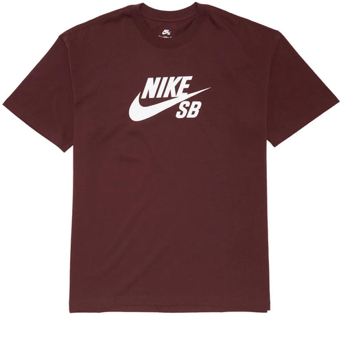 Nike SB Logo Tee (Burgundy Crush/White)