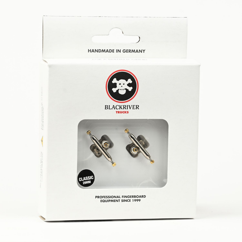 Blackriver Pro Fingerboard Trucks - BRTs 3.0 29mm - Silver w/Tool