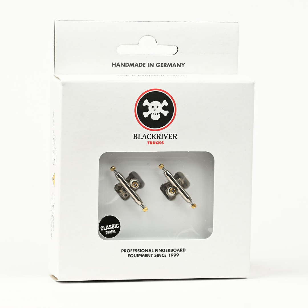 Blackriver Pro Fingerboard Trucks - BRTs 3.0 29mm - Silver w/Tool
