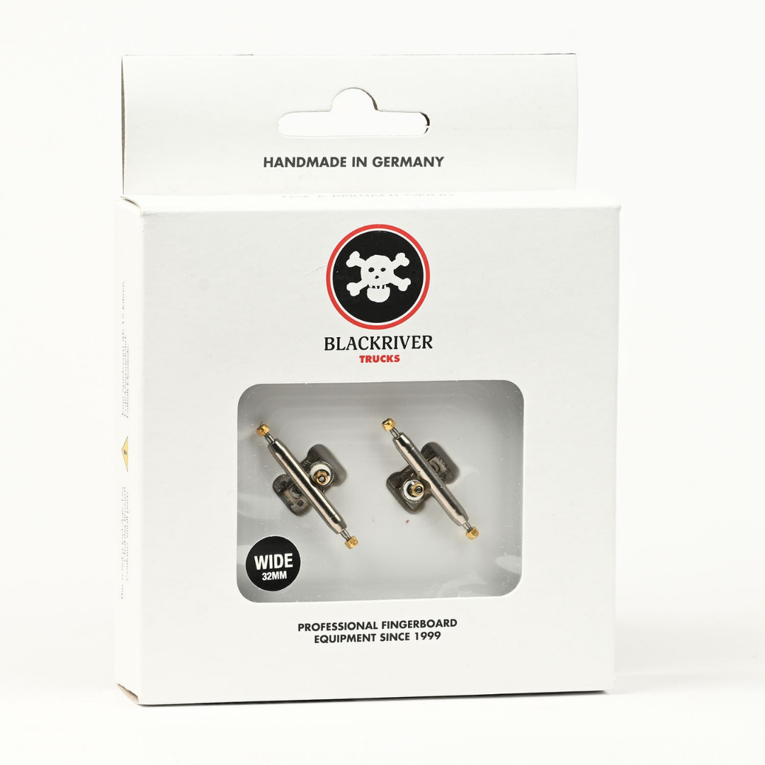 Blackriver Pro Fingerboard Trucks - BRTs 3.0 32mm - Silver w/Tool