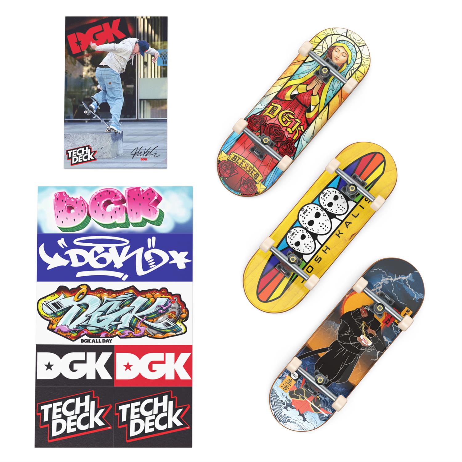 Tech Deck 3 Pack with Wall Mount Display