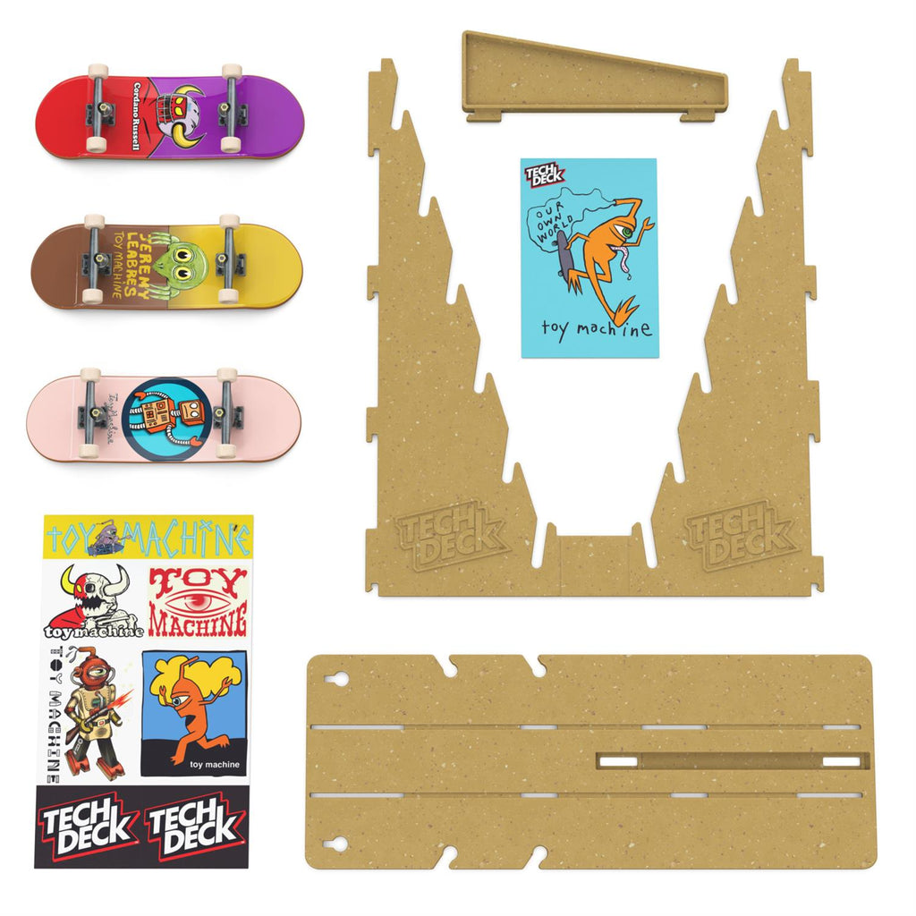 Tech Deck 3 Pack with Wall Mount Display