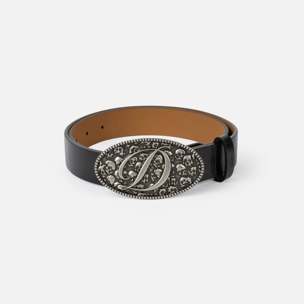 Skull Leather Belt