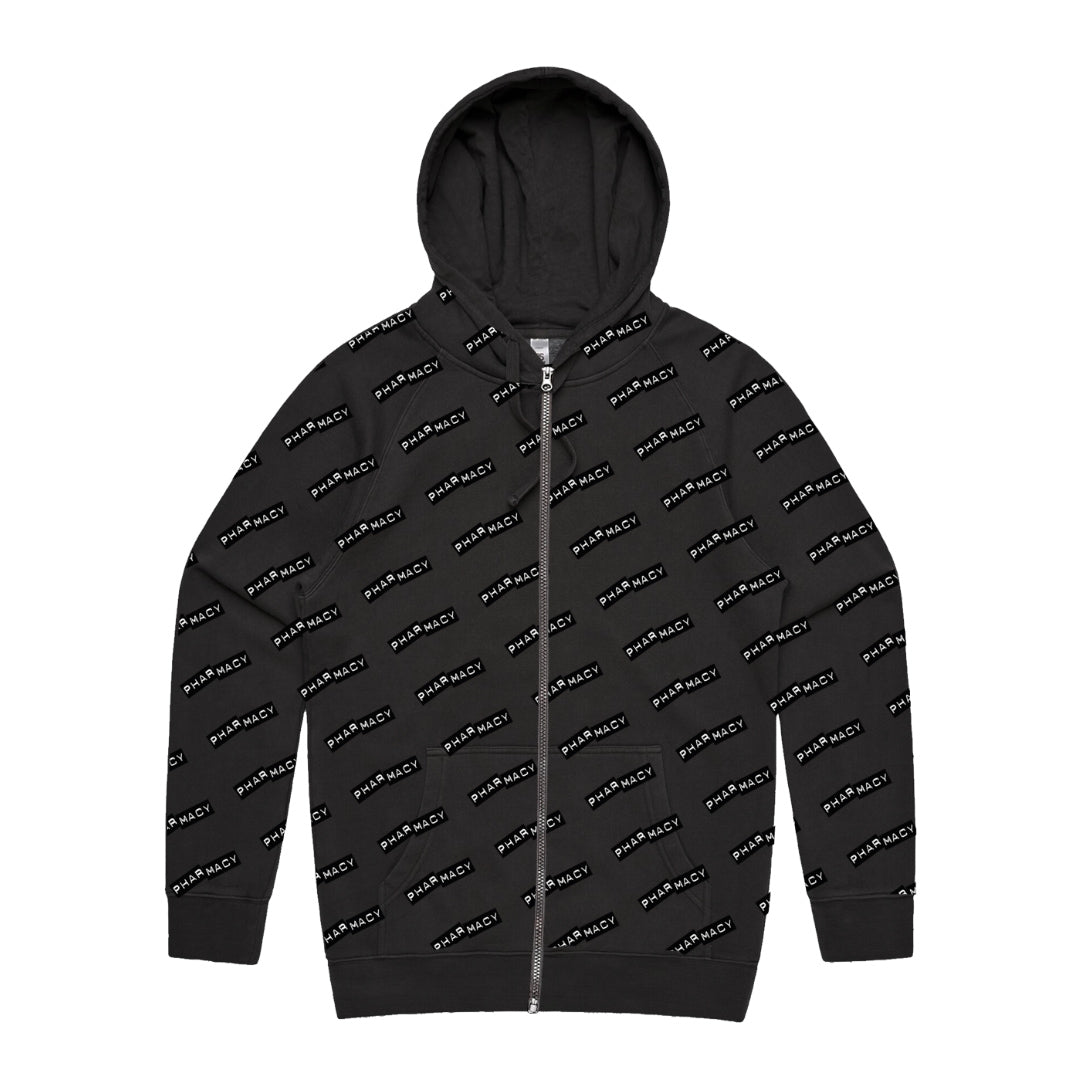 Pharmacy All Over Print Punch Label Zip Up