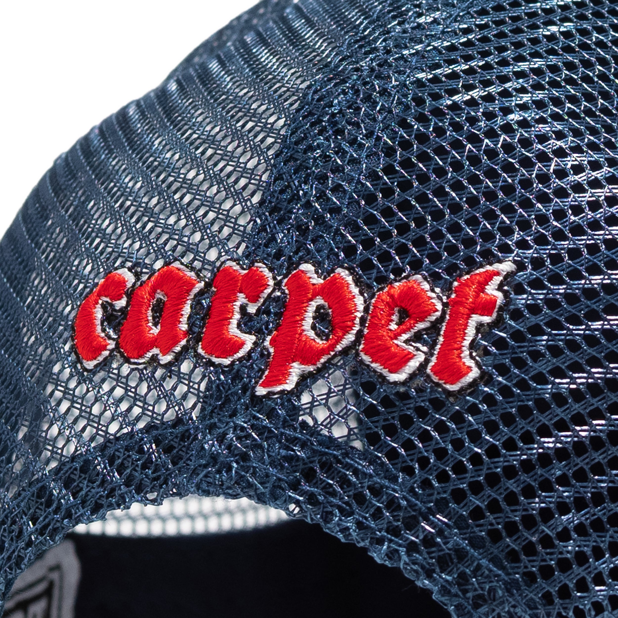 Carpet Iron Ankh Trucker Hat - Navy