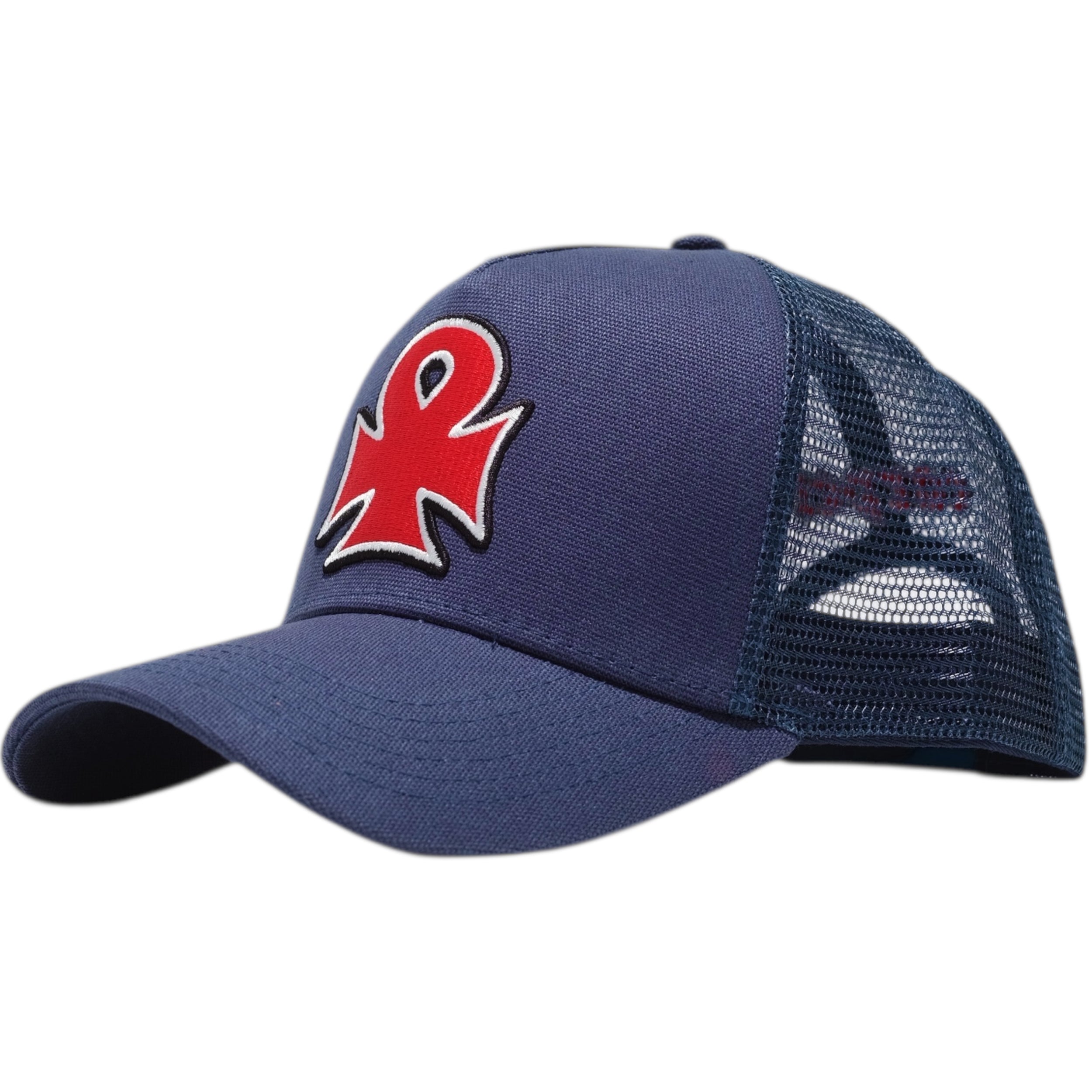 Carpet Iron Ankh Trucker Hat - Navy