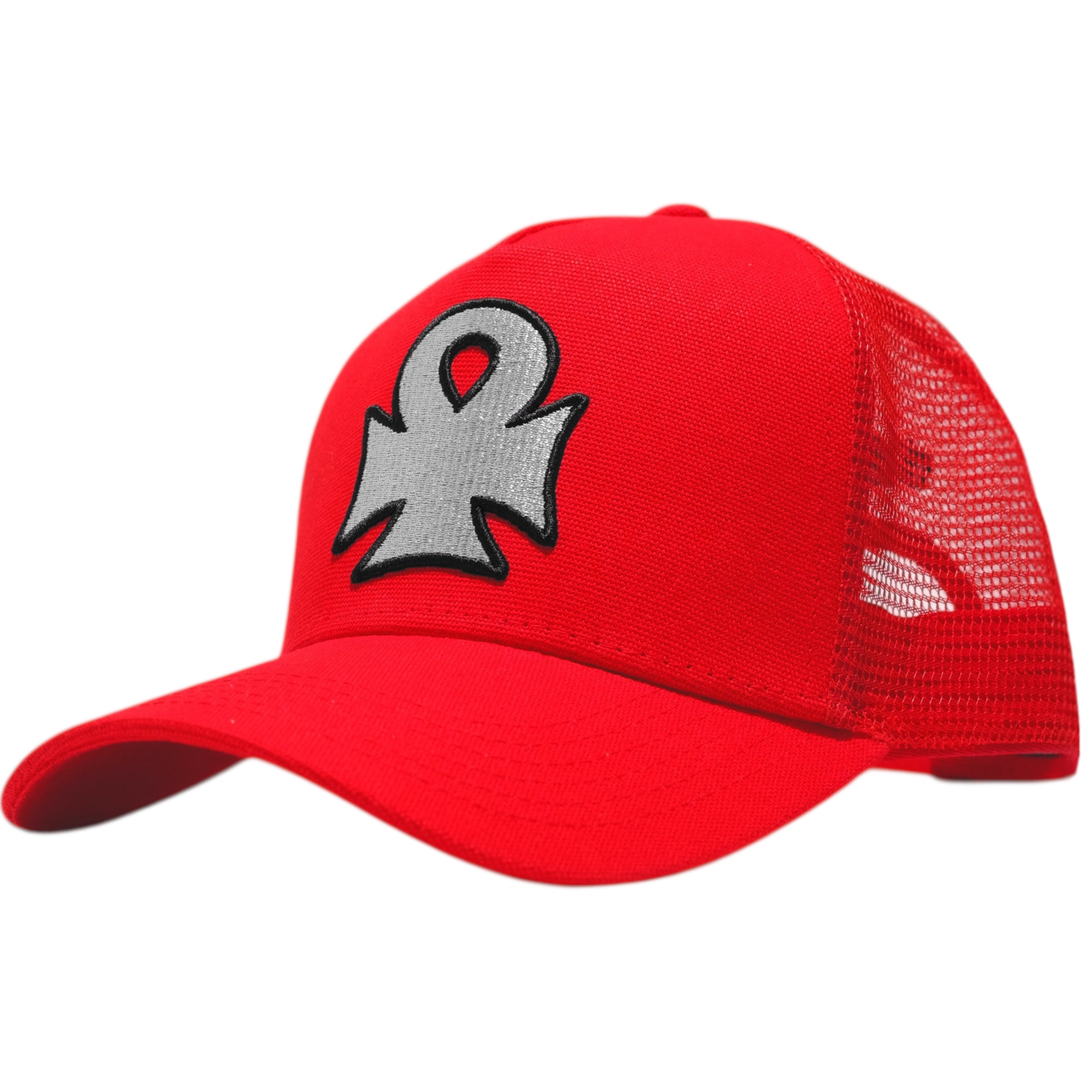 Carpet Iron Ankh Trucker Hat Red