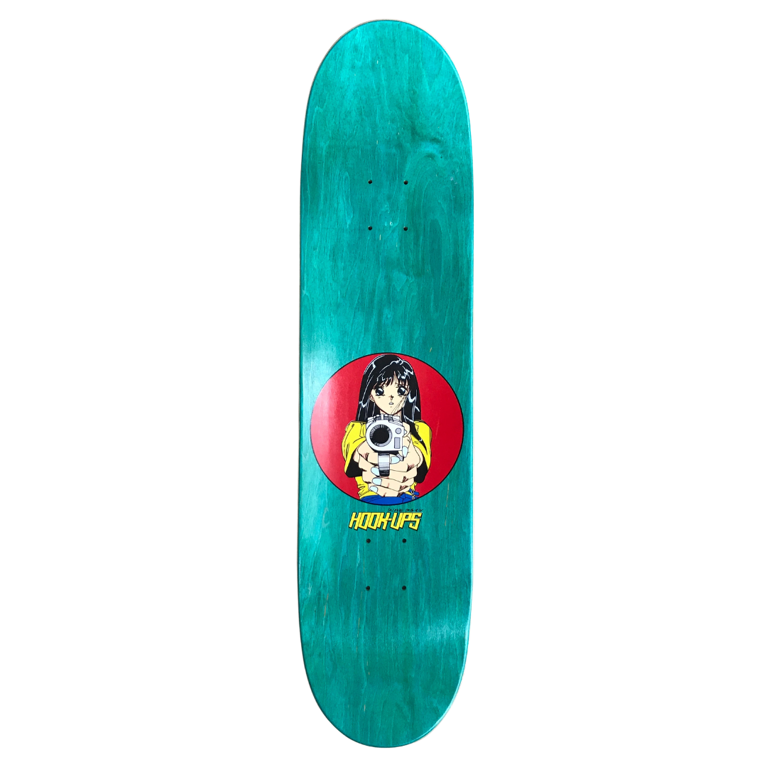 Hook-Ups Barrel of a Gun HANDSCREENED Deck - 8.0