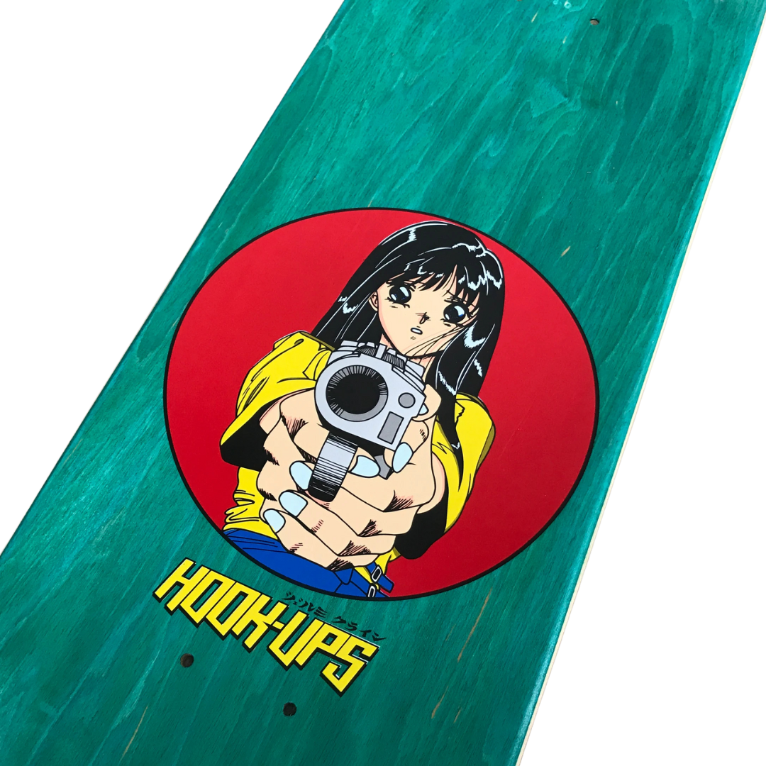 Hook-Ups Barrel of a Gun HANDSCREENED Deck - 8.0