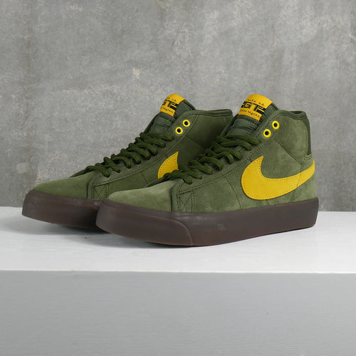 Nike SB Blazer Mid X Antihero Skateboards (Rough Green/Amarillo-Black)