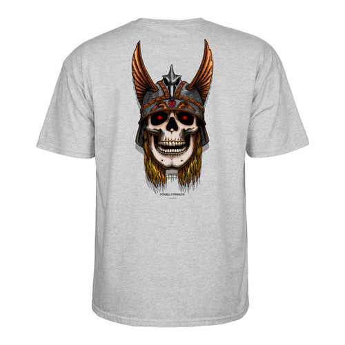 Powell Peralta Andy Anderson Skull T-Shirt - Athletic Heather