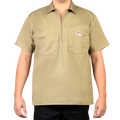 Solid S/S Half Zip Shirt