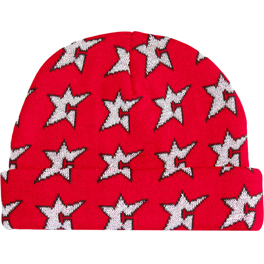 C-Star Metallic Beanie Red