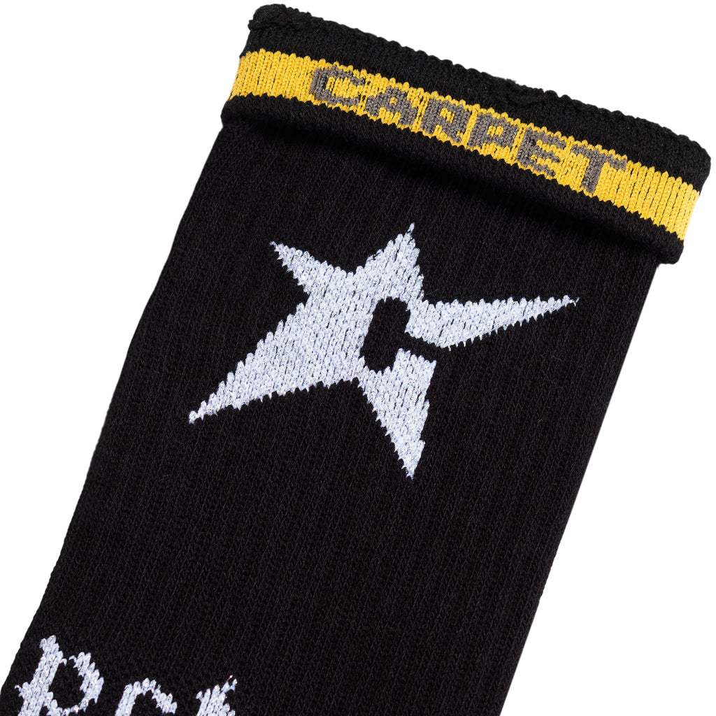 Carpet C-Star Metallic Sock Black