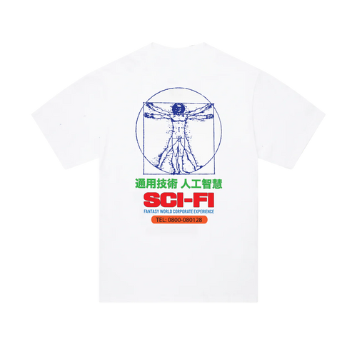 Sci Fi Fantasy Chain of Being 2 Tee (Royal Blue/White)