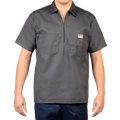 Solid S/S Half Zip Shirt