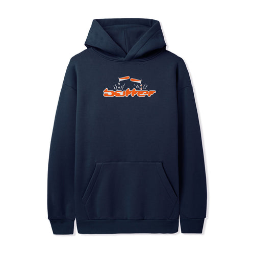 Butter Corrosive Applique Hoodie - Navy