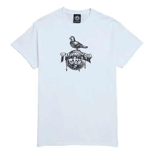 Thrasher X Anti-Hero Cover The Earth Tee - White