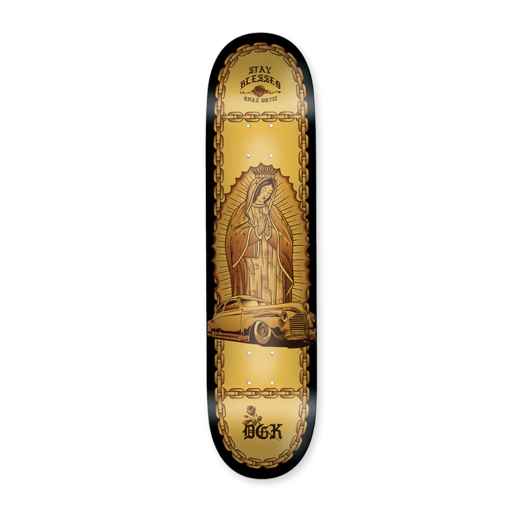 DGK Lo-Side (Dipped) Ortiz Deck - Black - 8.1