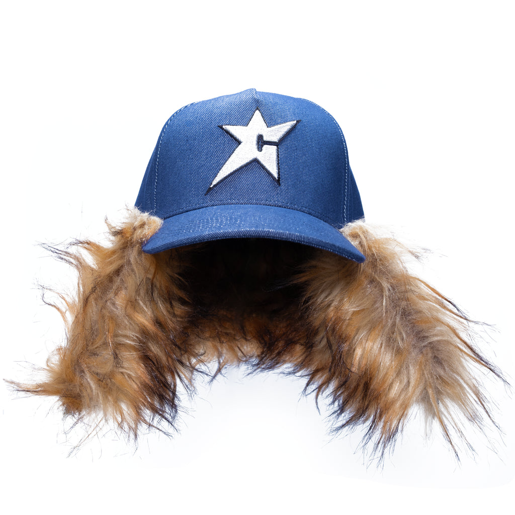 C-Star Fur Hat Dark Denim