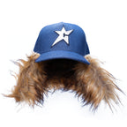 C-Star Fur Hat Dark Denim