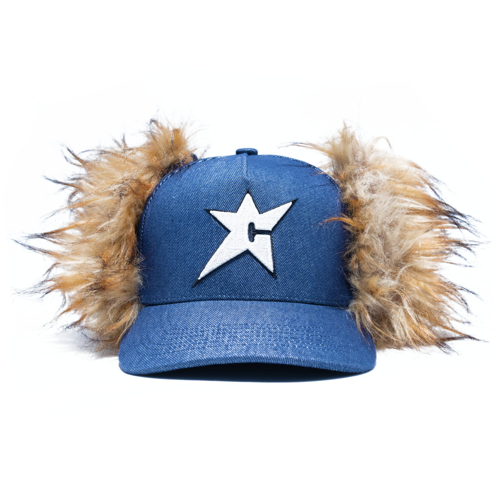 C-Star Fur Hat Dark Denim