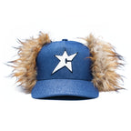 C-Star Fur Hat Dark Denim