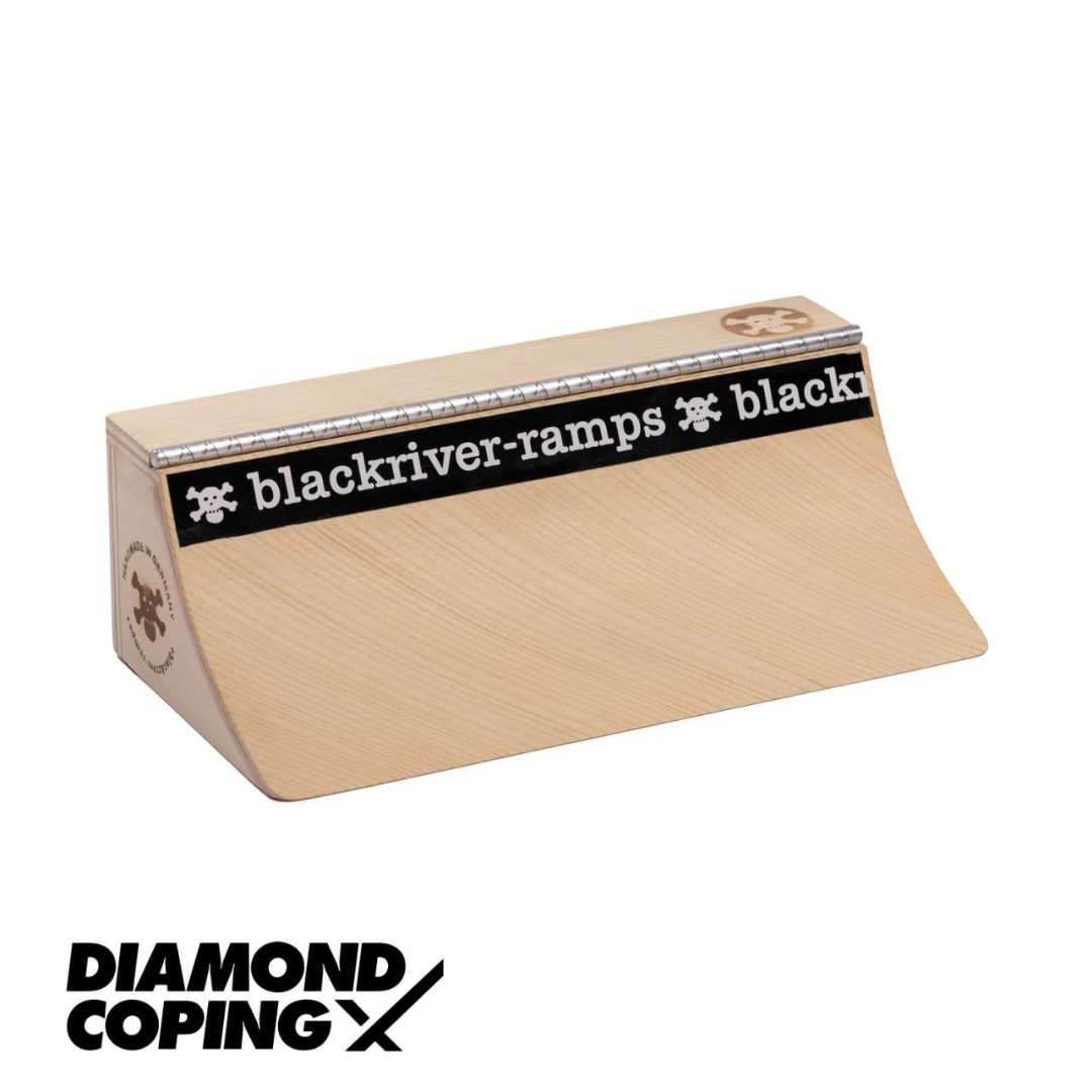Blackriver Fingerboard Ramp - Diamond Coping Pocket Quarter XL