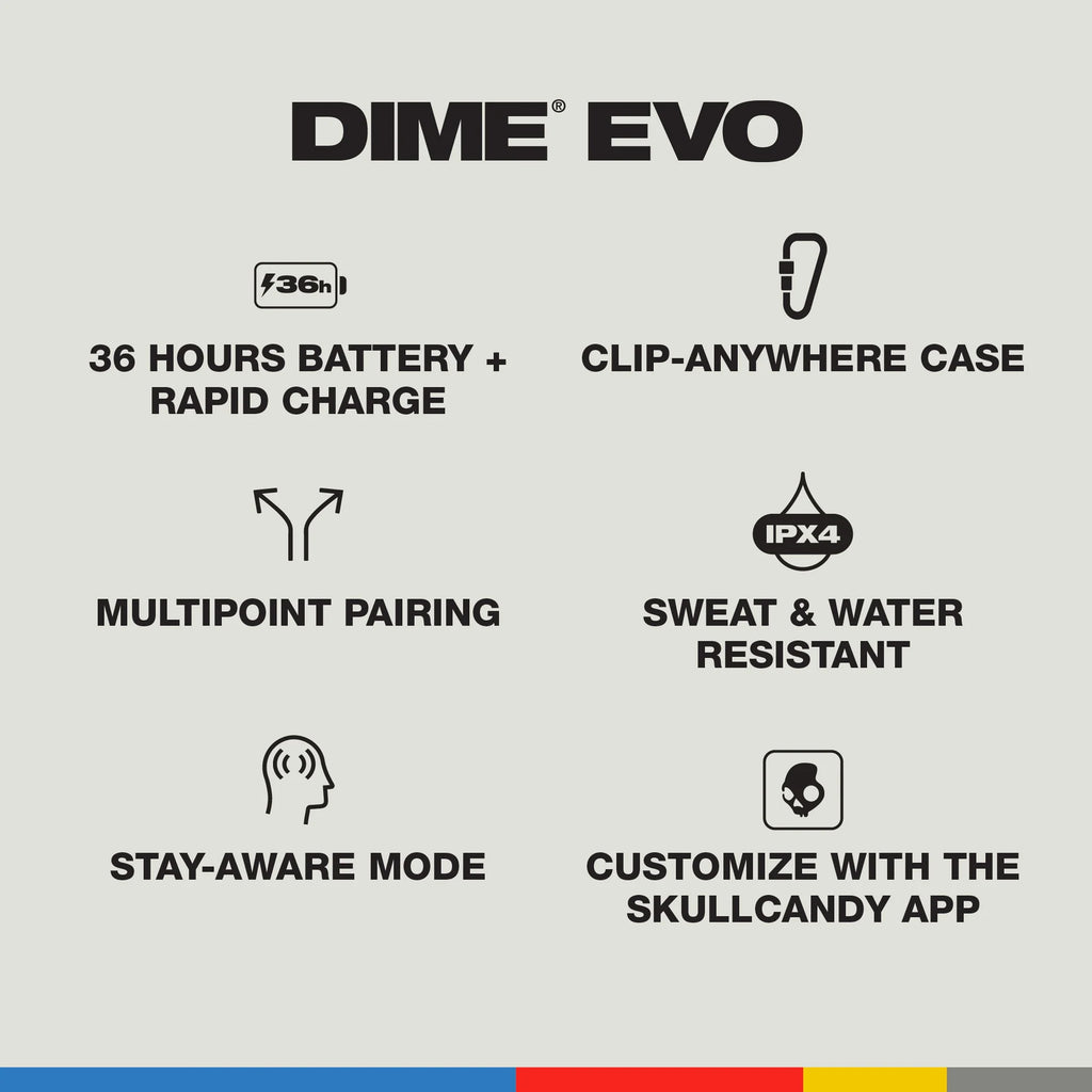 Skullcandy Dime EVO True Wireless Earbuds