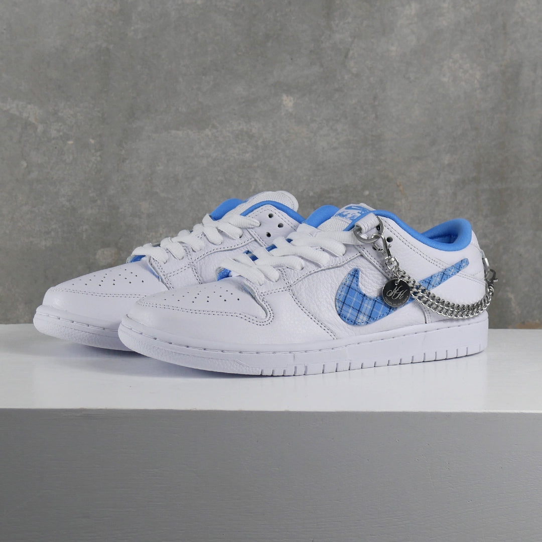 Nike SB Dunk Low Pro Nicole House (White and University Blue)