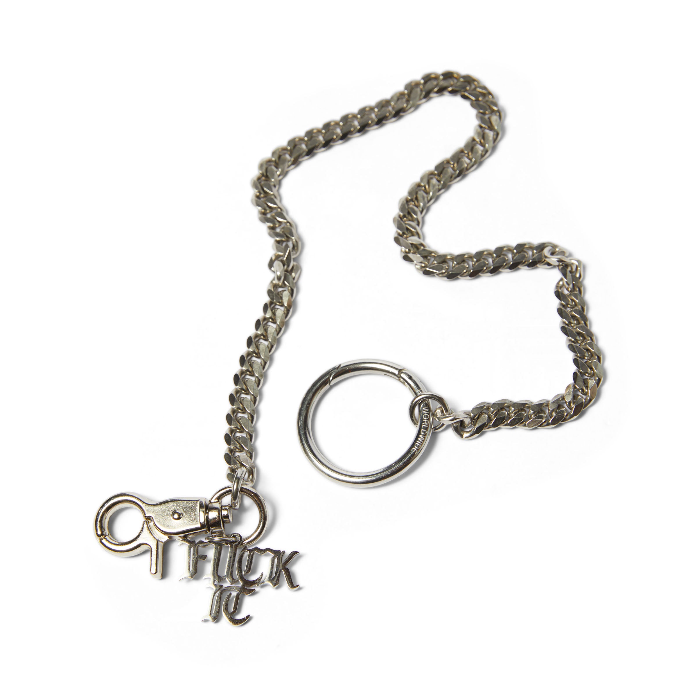 Fuck It Wallet Chain - Silver
