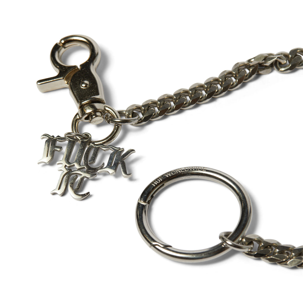 Fuck It Wallet Chain - Silver