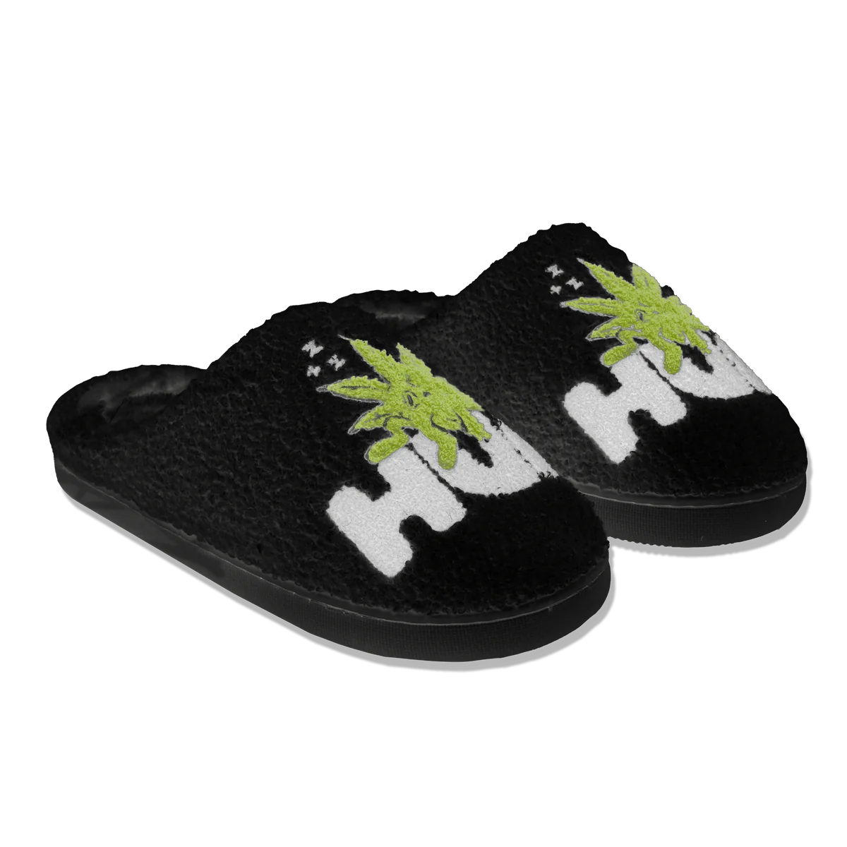 HUF Fuzzy Slipper (Black)