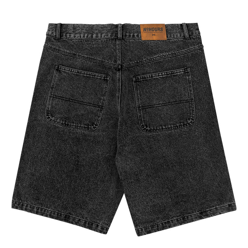 No Hours Gravel Pit Shorts (Black Denim)