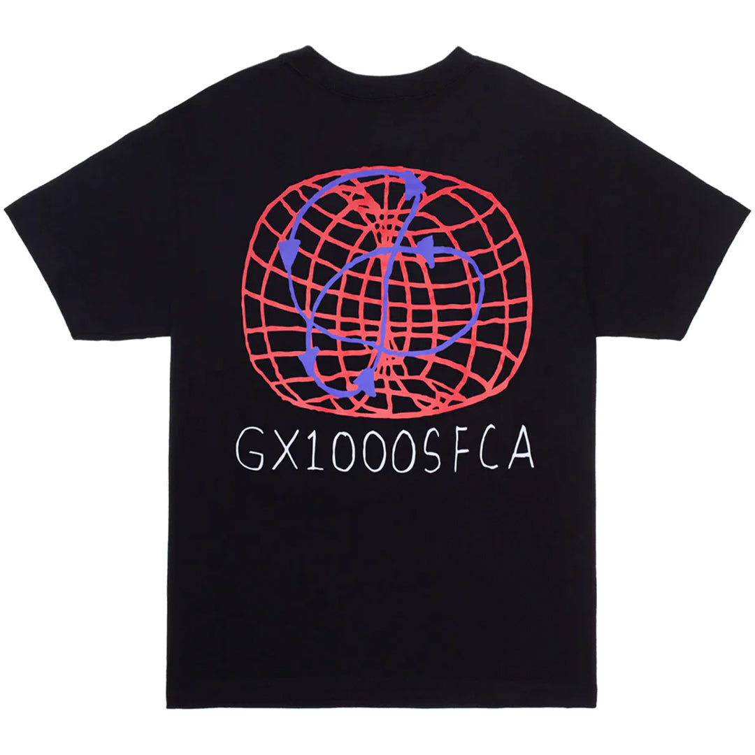 【GX1000】PSP Tee / BLACK GX1000 PSP Tee, black – Tiki Room Skateboards