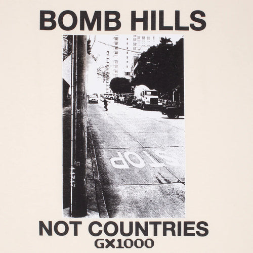 GX1000 Bomb Hills Not Countries T-Shirt - Cream