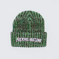 Reflective Stripe Beanie - Green/Black