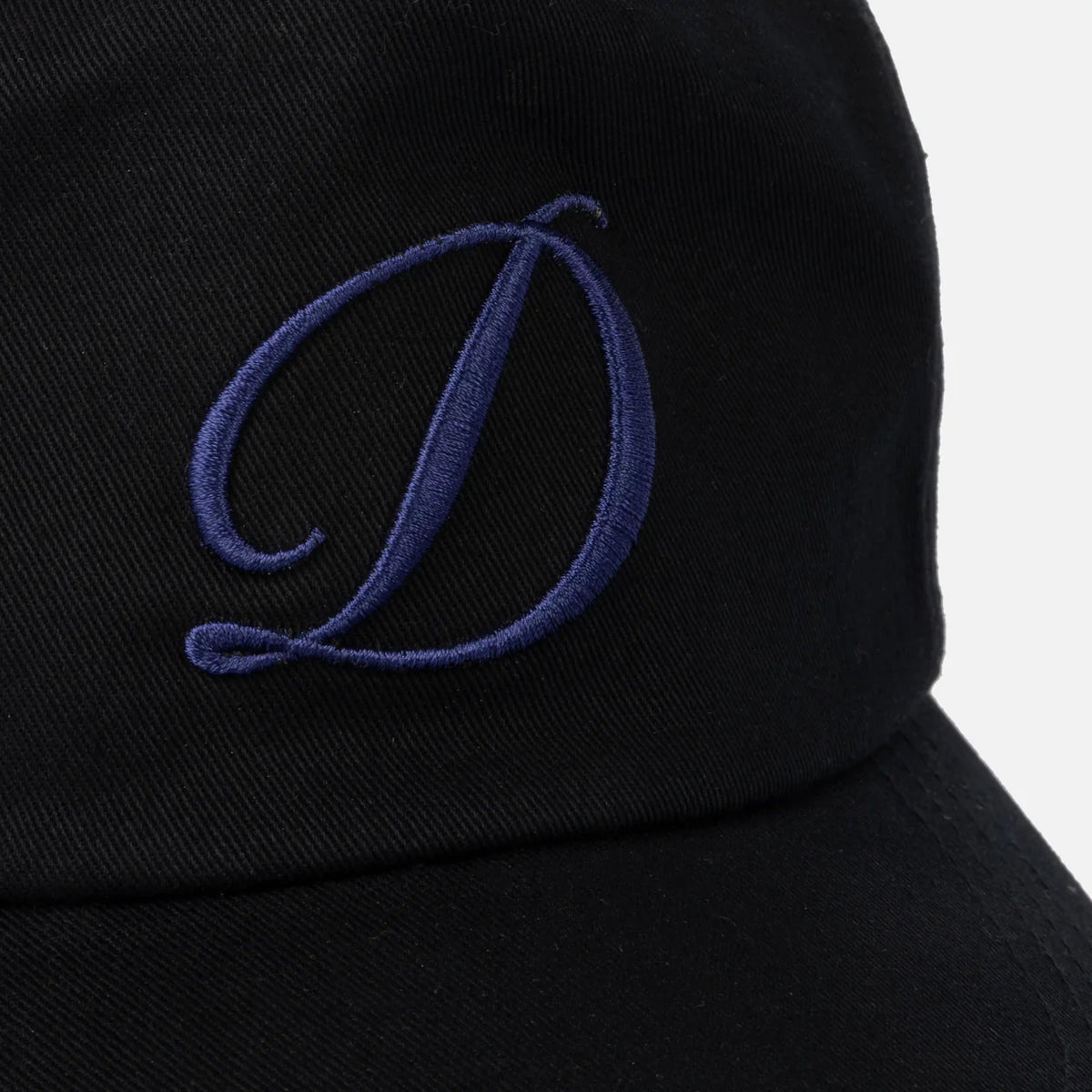 Cursive D Worker Cap - Black