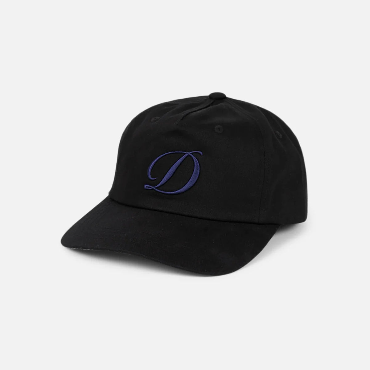 Cursive D Worker Cap - Black